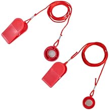 lasuroa 2pcs Treadmill Magnet Safety Keys, 2 Styles Treadmill Magnetic Key Replacement Round Universal Running Machine Emergency Stop Safety Switch Parts Accessories
