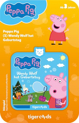 Tiger Media 4403 tigercard-Peppa Pigge 5: Wendy Wolf ha Compleanno, Multicolore