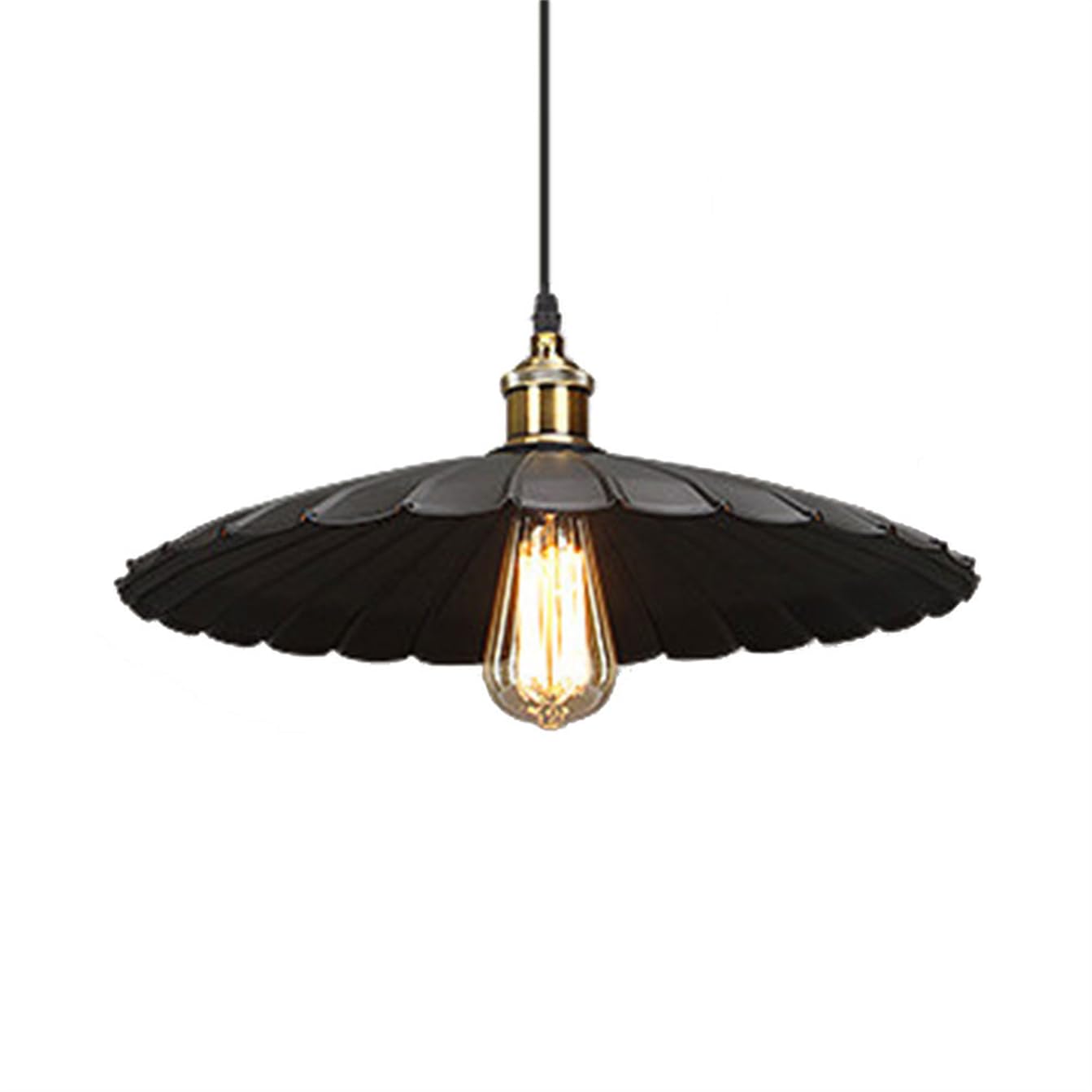 YGZPALH Farmhouse Industrial Chandelier Minimalist Iron Art Black Lamp Shade Entryway Metal Light Fixture Mid Century Hanging Modern Chandeliers for Dining Room Living Room Bedroom - E26 Base