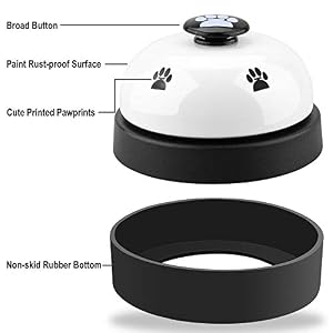 Comsmart Canine Coaching Bell, Set of two Canine Pet Pet Potty Coaching Bells, Canine Cat Door Bell Inform Bell with Non-Skid Rubber Base 2 Pack White Comsmart Canine Coaching Bell, Set of two Canine Pet Pet Potty Coaching Bells, Canine Cat Door Bell Inform Bell with Non-Skid Rubber Base 2 Pack White