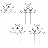 Lot de quatre treillis : quatre supports de plantes assortis fournis pour équiper plusieurs pots ou créer des présentoirs à niveaux, aidant les plantes grimpantes et les vignes à pousser verticalement sans encombrement.