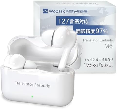 イヤホン翻訳機Wooask TRANSLATOR EARBUDS