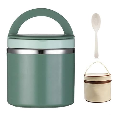 �X�e�����X �ۉ��ٓ��� �����`�W���[ �^��f�M �X�[�v�W���[ �X�[�v�R���e�i�[ �ۉ��ۗ� 630ml/1000ml �X�v�[�� �ۉ��o�b�O�t�� �����`�W���[ �L���݌v �������ȒP �ʋ� �ʊw �j���q�����p (630ml,�O���[��) [���s�A���i]