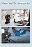 EasyAcc® Ventilatori da Tavolo a Batteria 4000mAh ricaricabile Silenzioso 4 Velocità Ventilatori da Tavolo Portatile USB-C/Copriventola Rimovibile/Display di Potenza a LED per Scrivania Casa Viaggi - 8