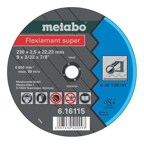 Metabo Meules de tronçonnage Flexiamant super 125x2 0x22 2 acier - vue 5