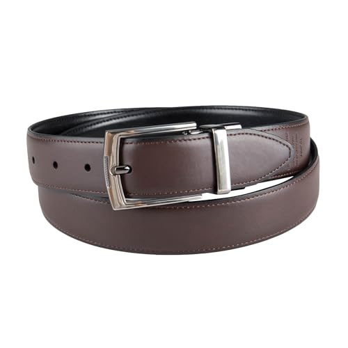 Dockers Men's Two-in-one Reversible Rotative Buckle Everyday Casual Dress Belt (Regular and Big & Tall Sizing), Black/Brown, Small (30-32)3