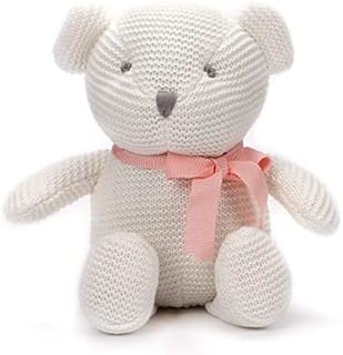 FLUFFYFUN Plush Baby Teddy Bear Stuffed Animal Toy (White) (bear blue)