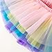 ZFZDRen 6M-3T Infant Baby Girl Tutu Skirt Toddler Girls Solid Color Tulle Skirts Birthday Outfits with Headband (12 Months, Multicoloured)
