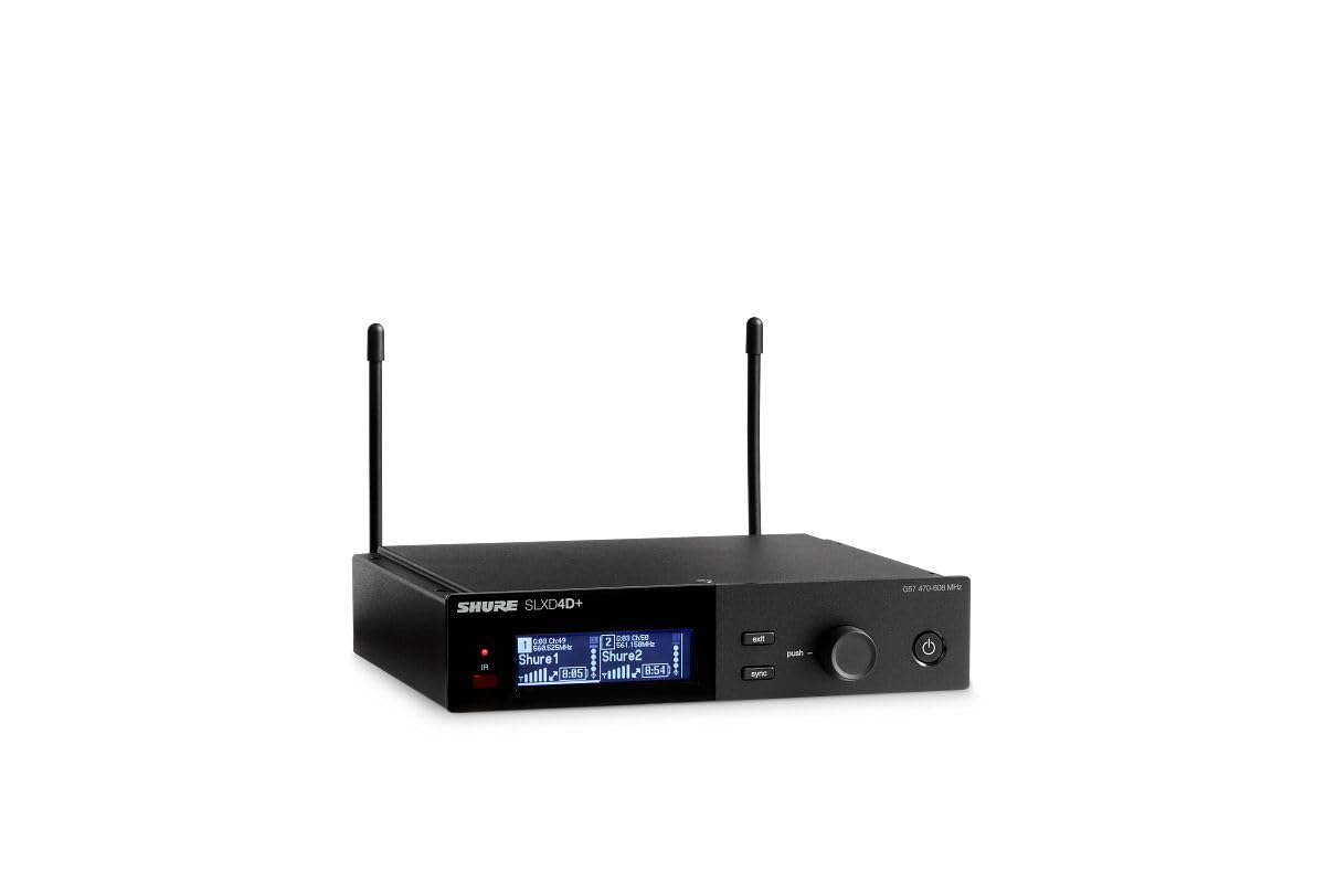 Amazon.co.jp: SHURE シュア SLXD4D+ SLXD4D+ 2chワイヤレス受信機