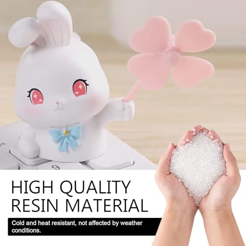 Image of Cute Rabbit Car Air Vent Clip, Creative Car Air Conditioning Outlet Clip Decoration, Universal Dashboard Trim Clip for Cars