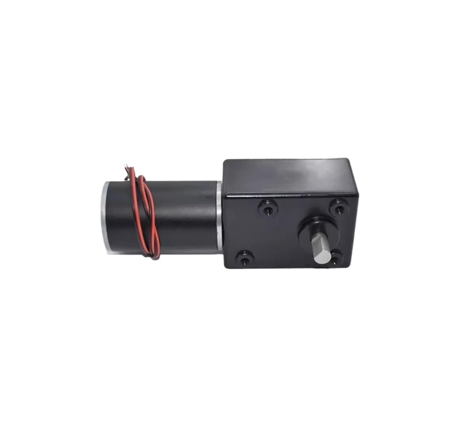 DC12V 24V Getriebemotor mit starkem Drehmoment Metall-Turbo-Schneckengetriebemotor Rückwärtsgang Niedrige Geschwindigkeit 250 kg.cm Selbstsperrender Schnecken-DC-Getriebemotor(24V 260rpm)
