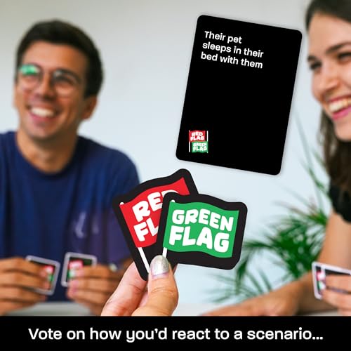 Lucky Egg - Fun Red & Green Flag Party Game - Judge Friends' Dating Decisions - 230 Diverse Questions - Adult Party Game