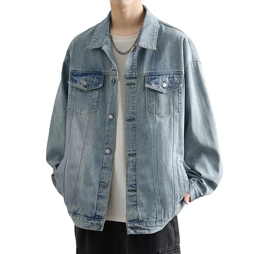 Manteau hiver en jean vintage unisexe contre le vent froid