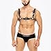 FEHEOO Men Chest Harness Men's Harness Belt with Chain Sexy Punk Body Harness Belt Buckle Clothes Outfits Shoulder Straps with Buckle Nightclub Cosplay Clubwear Mardi Gras Valentine's Day Gift