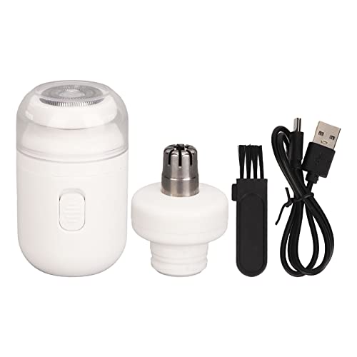 MIMEITOPA Mini afeitadora eléctrica para hombre, cuchillas de acero inoxidable, recargable por USB, diseño ergonómico para cara, viajes, kit de aseo