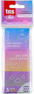 Nota Autoadesiva Degradê T003 - Poly C/3 Blocos X 100 Fls - Tris Pop Office, 607962