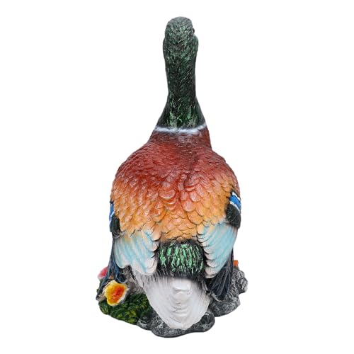 Statue de canard en résine décoration extérieure et étagère intérieure - 7