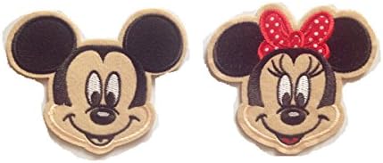 LEZ Super Cute Mouse Embroidered Iron-on or Sew-on Decorative Applique patches 2 Pcs