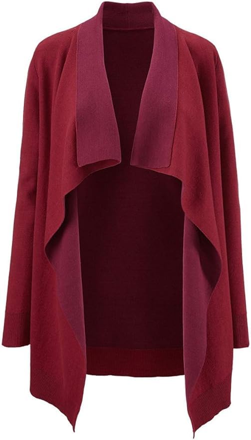 Cabi Cozy Up Two Tone Open Front Cardigan