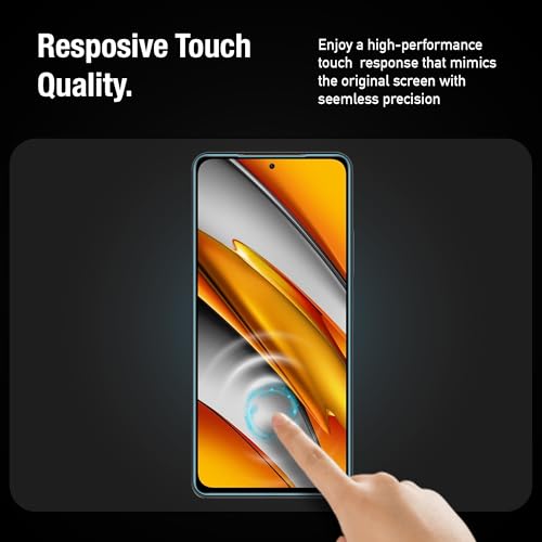 Image of Supershieldz NeoGuard HD+ Tempered Glass Screen Protector Guard for Poco F3 / Poco F3 GT /Poco F4 / Poco F4 GT /Poco X3 / Poco X3 Pro /Poco X4 Pro, 9H Hardness | Case-Friendly | Easy Installation Kit