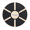 Yes4All Wooden Wobble Balance Board,Core Strength Exercise Fitness Accessory, Workout Stability Equipment, Standing Desk Use
