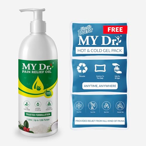 MY Dr. Pain Relief Oil 1 Litre With Free HOT & COLD Gel Pack - Relieves Chronic Pains, Arthritis & Body Pains - Aromatic, Non-Sticky & Stain-Free (B0DCZZDCXZ) Amazon Price History, Amazon Price Tracker