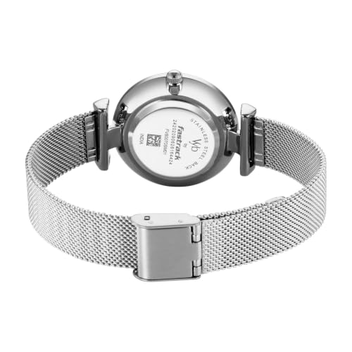 Image of Fastrack Vyb Aura Quartz Analog 3 Hands Gradient Stainless Steel Strap Watch for Girls