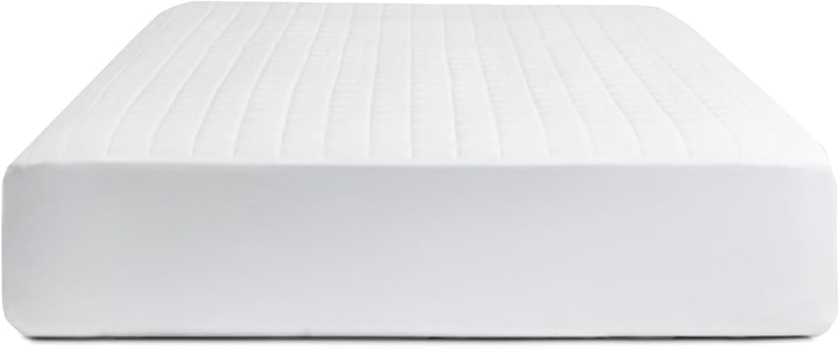 Mattress Protector, Queen Size, White Cover | 1 Fitted Protector Included -Padded Fill, Soft, and Breathable - Hypoallergenic and Safe for Sensitive Skin