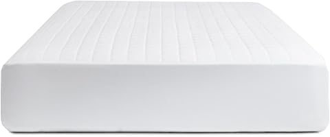 BOLL & BRANCH Mattress Protector, Full Size, White Cover