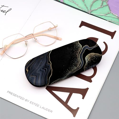 Image of Eyeglasses Case Hard Shell Protective Case for Glasses Eyeglass Box with Cleaning Cloth for Girls Women Cute Aesthetic