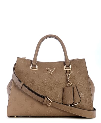 GUESS borsetta borsa a tracolla Cresidia II Society Satchel Dark Taupe grigio talpa