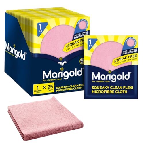 Paños de limpieza de microfibra reutilizables Marigold Squeaky Clean bayetas multiusos 32x27 2