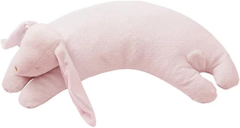 Angel Dear - Almohada curvada de conejito rosa