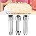 3PCS Whipped Cream Dispenser Tips, Universal Stainless Steel Decorating Nozzles Whipped Cream Dispenser Replacement Parts for Whipped Cream Dispenser
