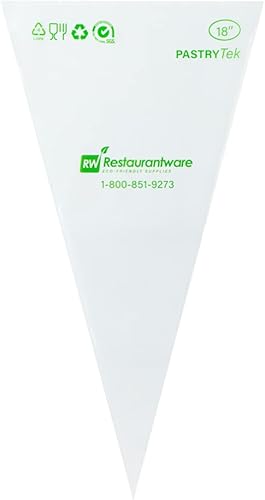 Miniatura 19 de Restaurantware Pastry Tek - Bolsas de glaseado bicolor de 17.7 x 9.5 pulgadas, 100 bolsas gruesas multicolores, sostenibles para glaseado y crema de