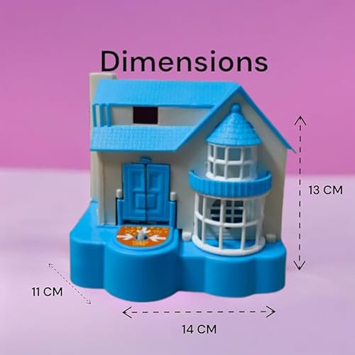 Image of Puppy House Dog Coin Stealing Piggy Bank for Kids - Adorable and Durable Money Bank | Educational, Fun, and Safe Collecting Toy for Children for Birthdays and Holidays - Blue