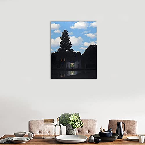 Cadre vide ? Toile Magritte Empire Of Light 40x50cm, la solution déco salon