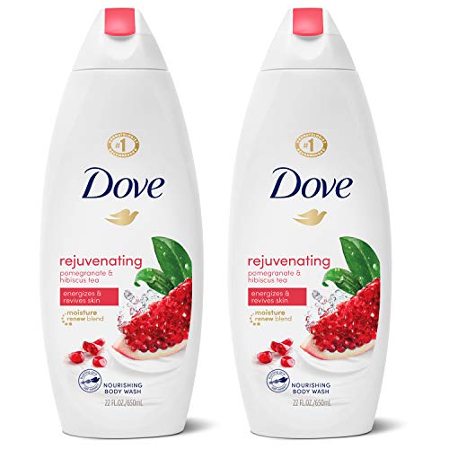 Dove Body Wash for Softer, Smoother Skin After Just One Use Pomegranate and Hibiscus Tea Sulfate-free Bodywash 22 oz 2 Count