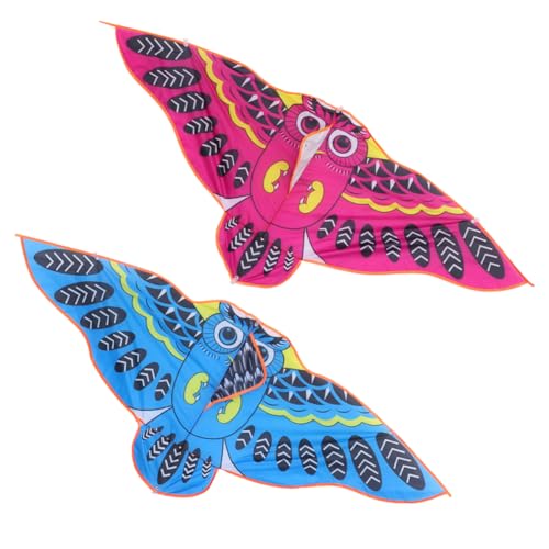 Kisangel Giant Owl Kite Windproof Silk Toy Kite for Boys and Girls for Outdoor Activities at Park Beach and Garden Random
