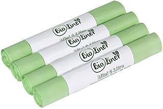 Mini 3L Compostable Caddy Bags - 100 liners - Kitchen Worktop Compost Food Waste Bin Liners for EN13432