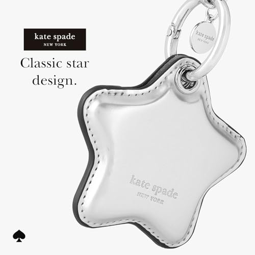 Image of kate spade new york AirTag Charm Keychain - Star-Shaped AirTag Holder