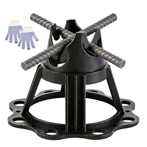 100 Pack Rebar Positioning Chairs 2.7 Height Heavy-Duty Plastic Spacers for Concrete Snap-Lock Design Fits #3#4#5 Rebar Ideal for Foundation Slabs Driveways & Patio Construction