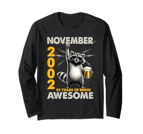 24th Birthday Raccoon November 2002 Vintage 24 Years Old ����T�V���c