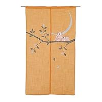 Amazon｜川島織物セルコン のれん ふくろう ブルー 85×90cm EJ1092
