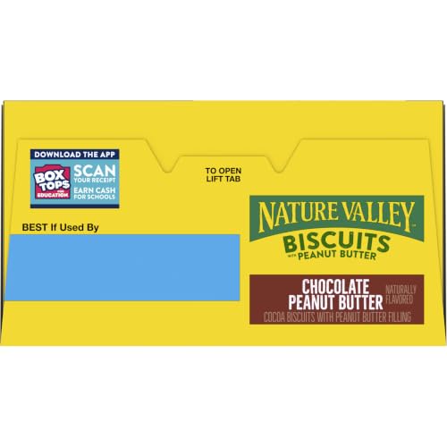 Image of Nature Valley Biscuit Sandwiches, Chocolate Peanut Butter Snacks, 5 ct, 6.75 OZ