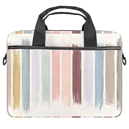Sacoche à bandoulière pour ordinateur portable 14 pouces rouge au motif cœur élégant