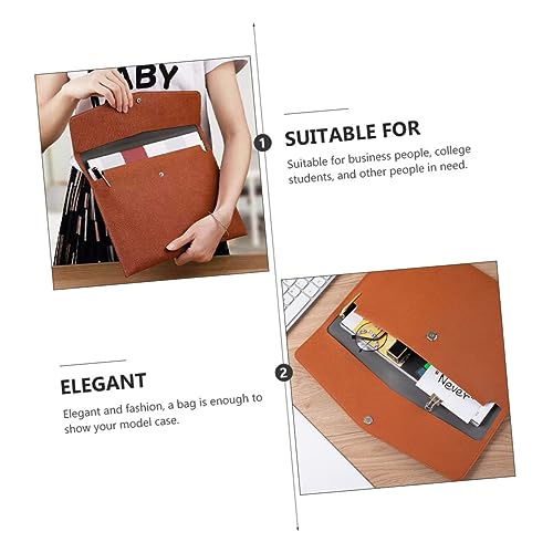 ARTIBETTER Document Envelope Organizer Men Briefcase Folder Holder Fashionable Pu Material for Business4
