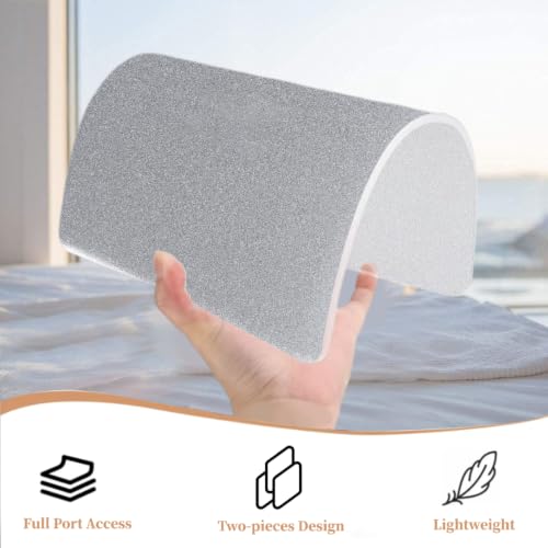 Funda para MacBook Neo 13 A3404 carcasa rígida de plástico protectora brillo plata versión 2026 5