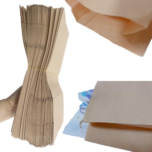 Image of Feminine Hygiene Sanitary Bin Bags, 11 inch X 5.95 inch X 3.46 inch, Disposable Leak Proof Laminated Paper Bags, for Restrooms in Homes /Restaurants /Hotels /Schools /Airports /Offices (50 Pieces)