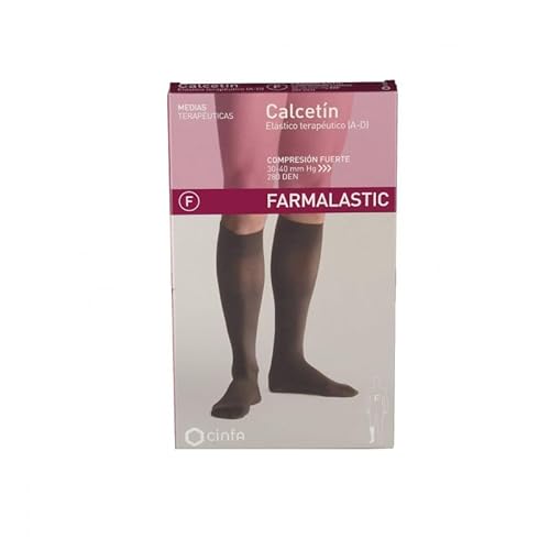 FARMALASTIC CALCET ELAS Tera TM Media, Negro, Mediano Unisex Adulto